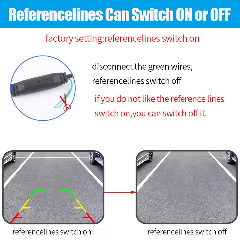 Super Night Vision 8 LED Lights Rear Camera for Ford Transit Waterproof Rear Viewing Camera
