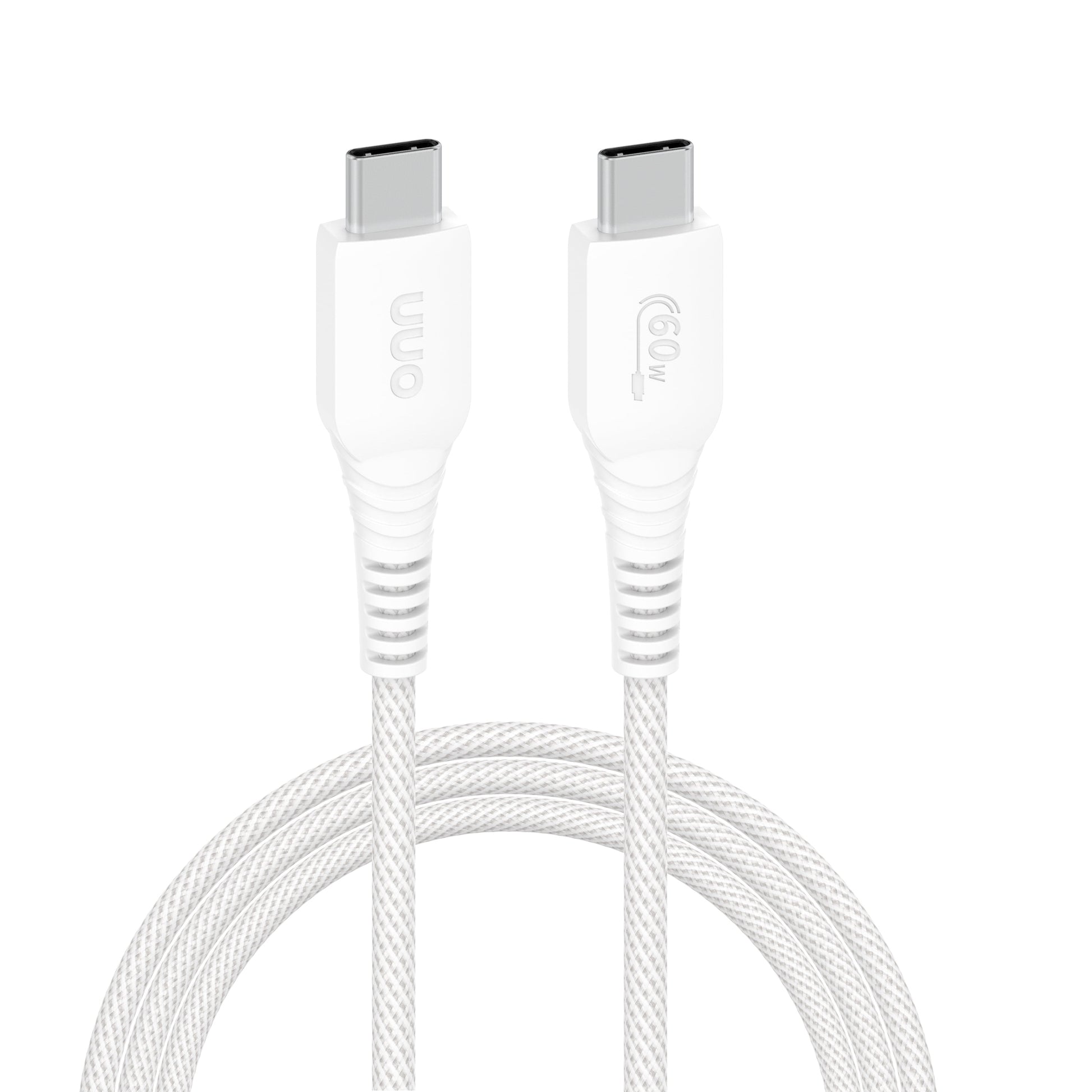 3Ft USB-C to USB-C Braided Charging Cable, USB-IF Certified, White - Compatible with Iphone 16 Series, Iphone 15 Series, Samsung Galaxy, Note, Pixel Devices Ipad Pro, & More