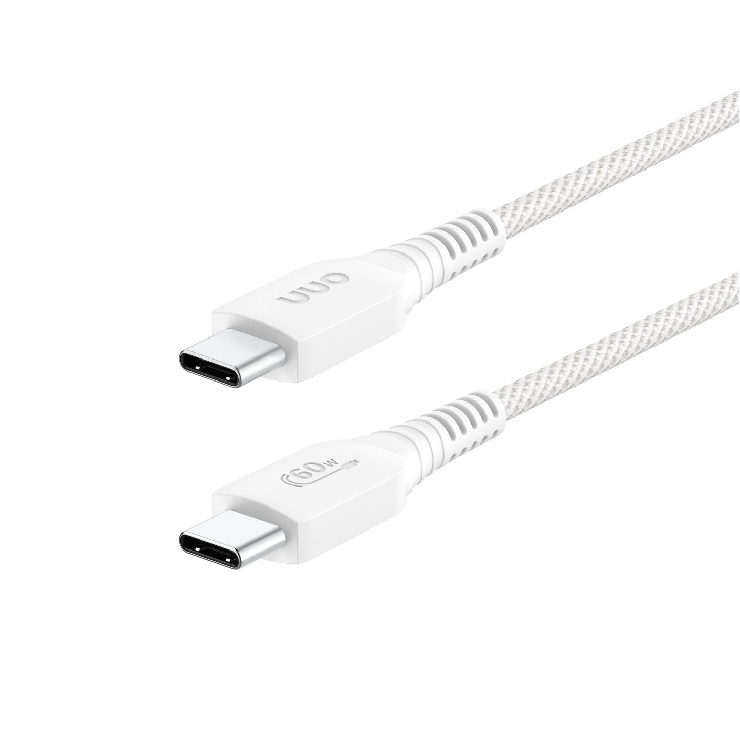 3Ft USB-C to USB-C Braided Charging Cable, USB-IF Certified, White - Compatible with Iphone 16 Series, Iphone 15 Series, Samsung Galaxy, Note, Pixel Devices Ipad Pro, & More