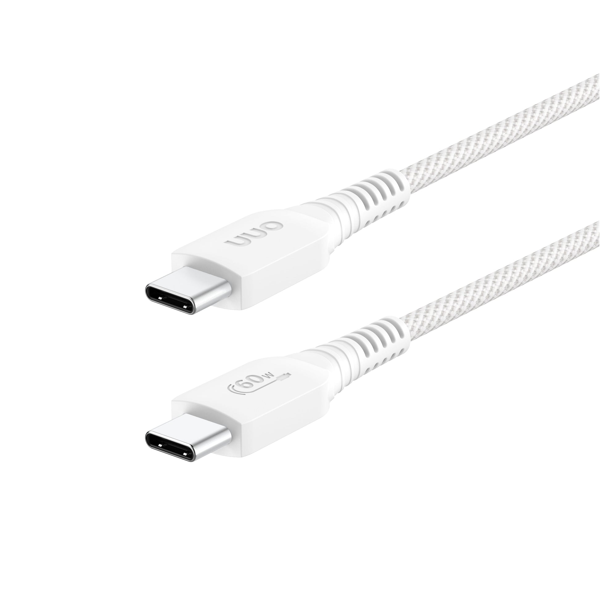 3Ft USB-C to USB-C Braided Charging Cable, USB-IF Certified, White - Compatible with Iphone 16 Series, Iphone 15 Series, Samsung Galaxy, Note, Pixel Devices Ipad Pro, & More