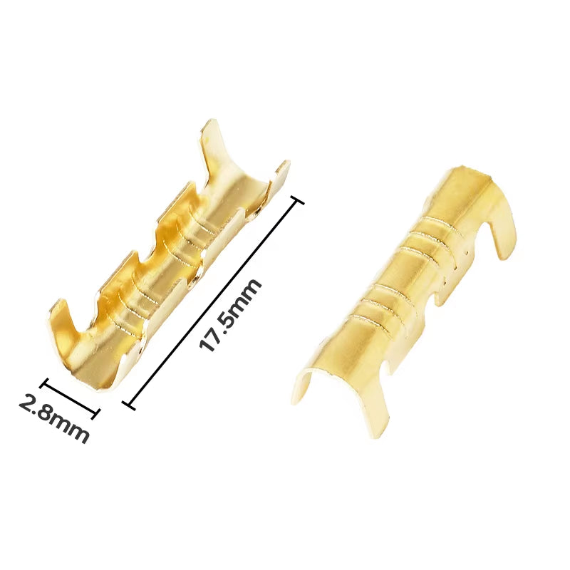 50/100 Set U-Shaped Electrical Wire Connectors Crimp Terminals for Fast Wiring Connection 0.5-1.5Mm² and Heat Shrink Tube Kit