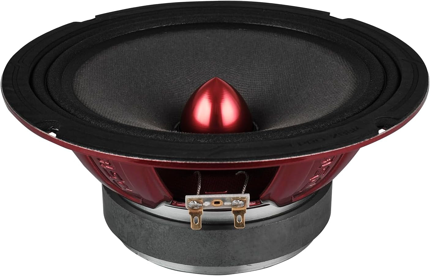 PRO-X8BM Loudspeaker - 8", Midrange, Red Aluminum Bullet, 550W Max, 275W RMS, 8 Ohms - Premium Quality Audio Door Speakers for Car or Truck Stereo Sound System (1 Speaker)