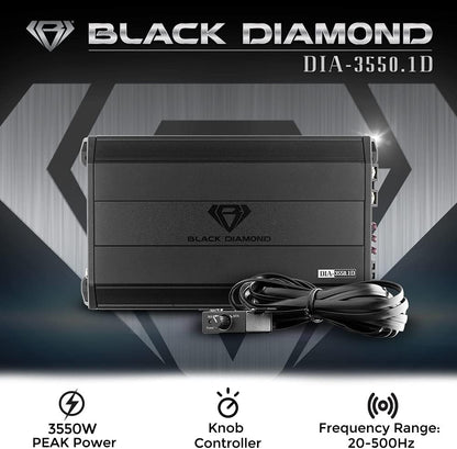 DIA-3550.1D Car Audio Amplifier – 1 Channel, Monoblock, Class D, 3550 Watts