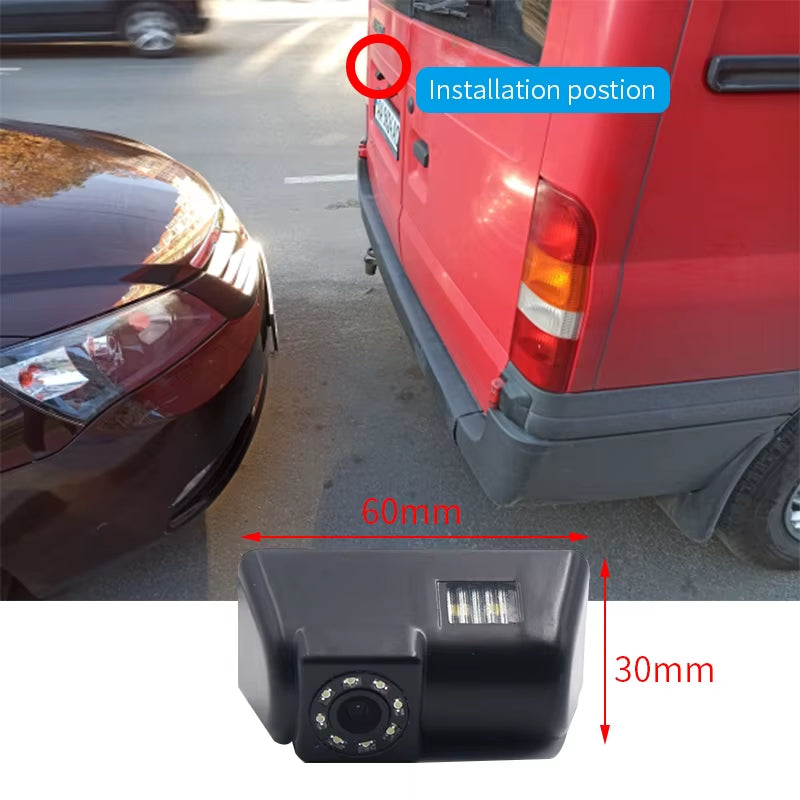 Super Night Vision 8 LED Lights Rear Camera for Ford Transit Waterproof Rear Viewing Camera