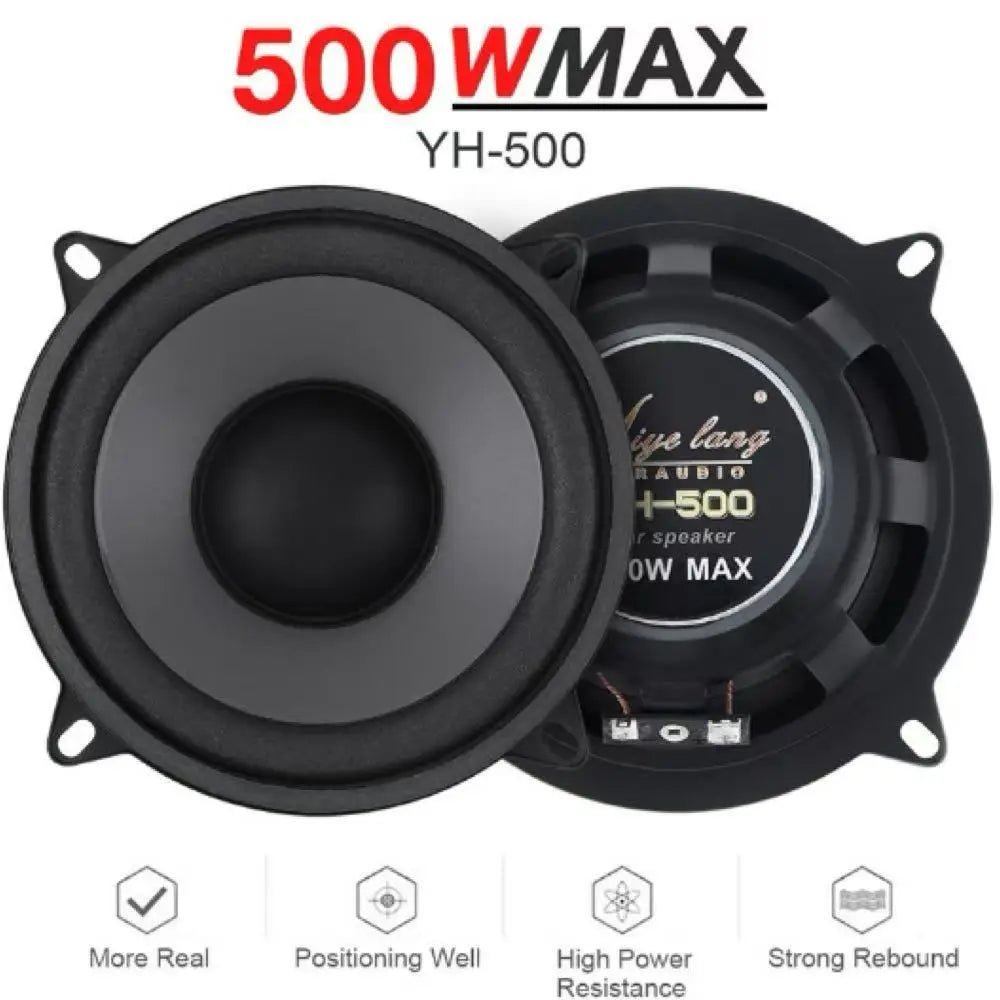600W 6.5-Inch/500W 5-Inch/400W 4-Inch Car Speaker Sound System Coaxial Speaker Full-Range Car Stereo Sound System