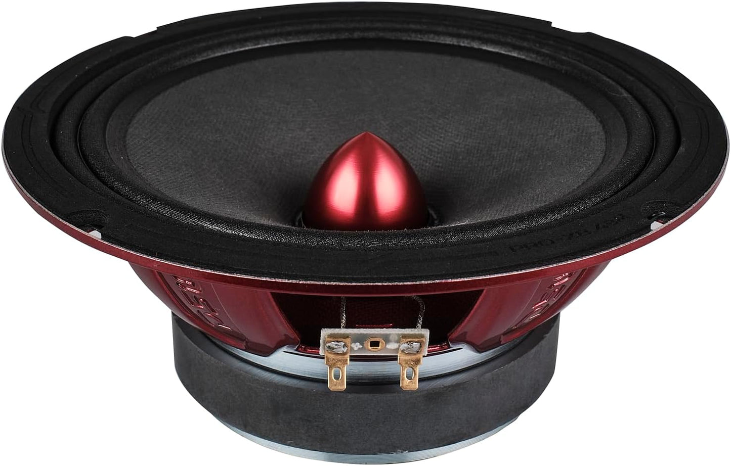 PRO-X8.4BM Loudspeaker - 8", Midrange, Red Aluminum Bullet, 550W Max, 275W RMS, 4 Ohms - Premium Quality Audio Door Speakers for Car or Truck Stereo Sound System (1 Speaker)