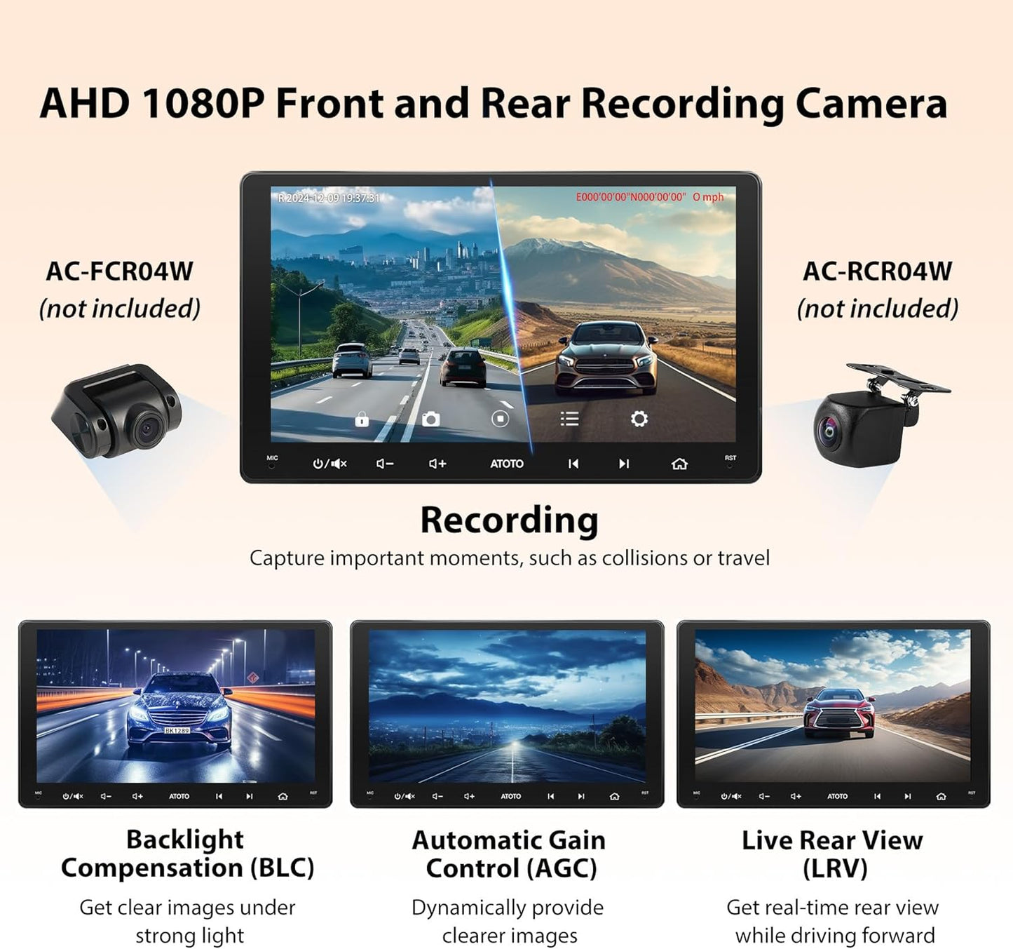S8 8-Core 9 Inch QLED Double Din Android Car Stereo, Wireless Carplay & Android Auto, Built-In 4G,Wifi/Bt/Usb Tethering, 2 Bluetooth, 4G+32G Car Radio, SCVC&DSP, AI Chat, Mirrorlink,S8G2094Ms