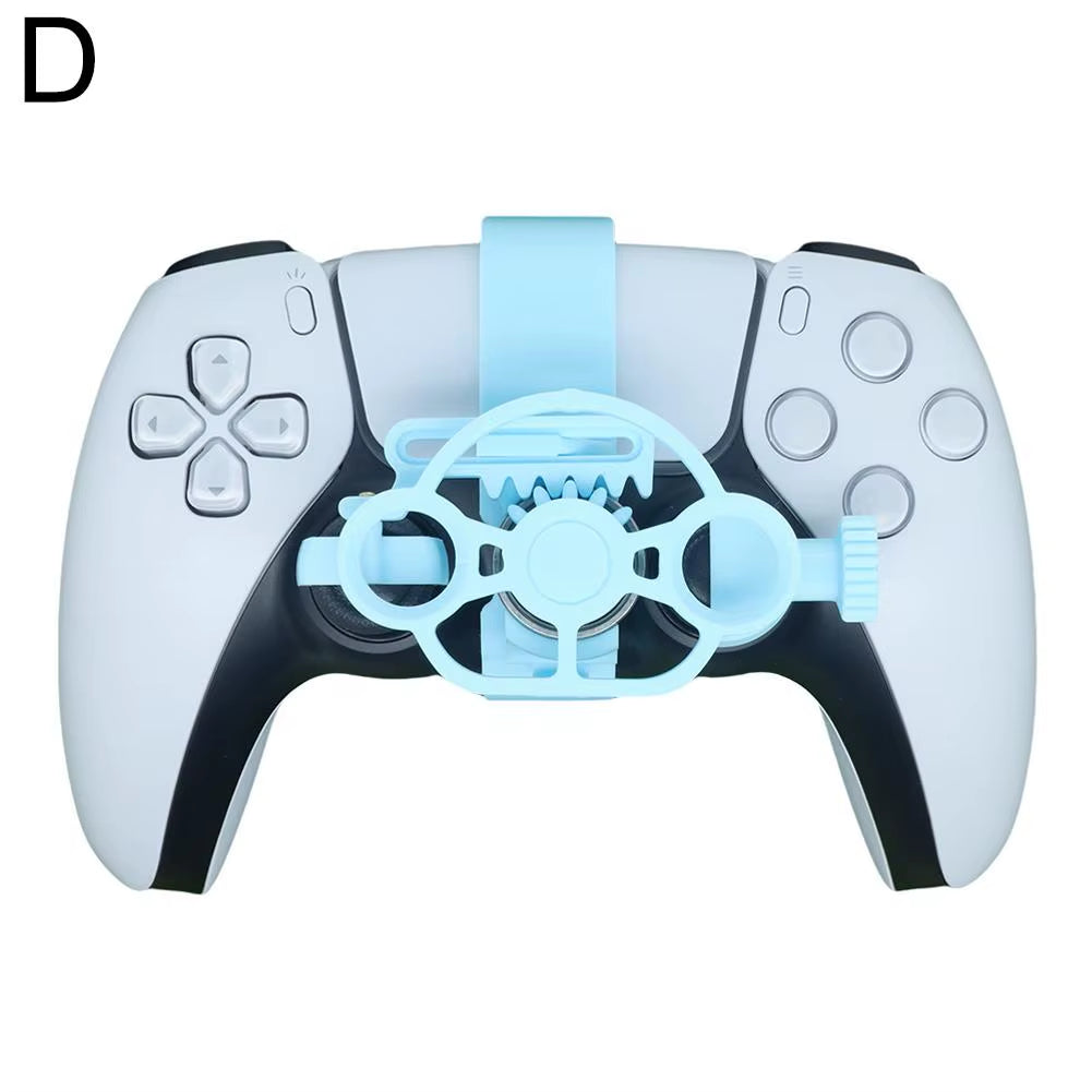 For Enhanced Gaming Racing Wheel Colorful 3D Printed Mini Steering Wheel for Ps5 Controller Simulates Car Steering Wheel