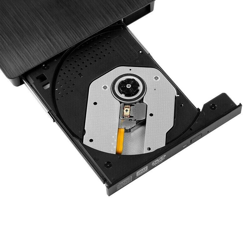 Slim External CD DVD RW Drive USB 3.0 Writer Burner Player Black for Laptop PC