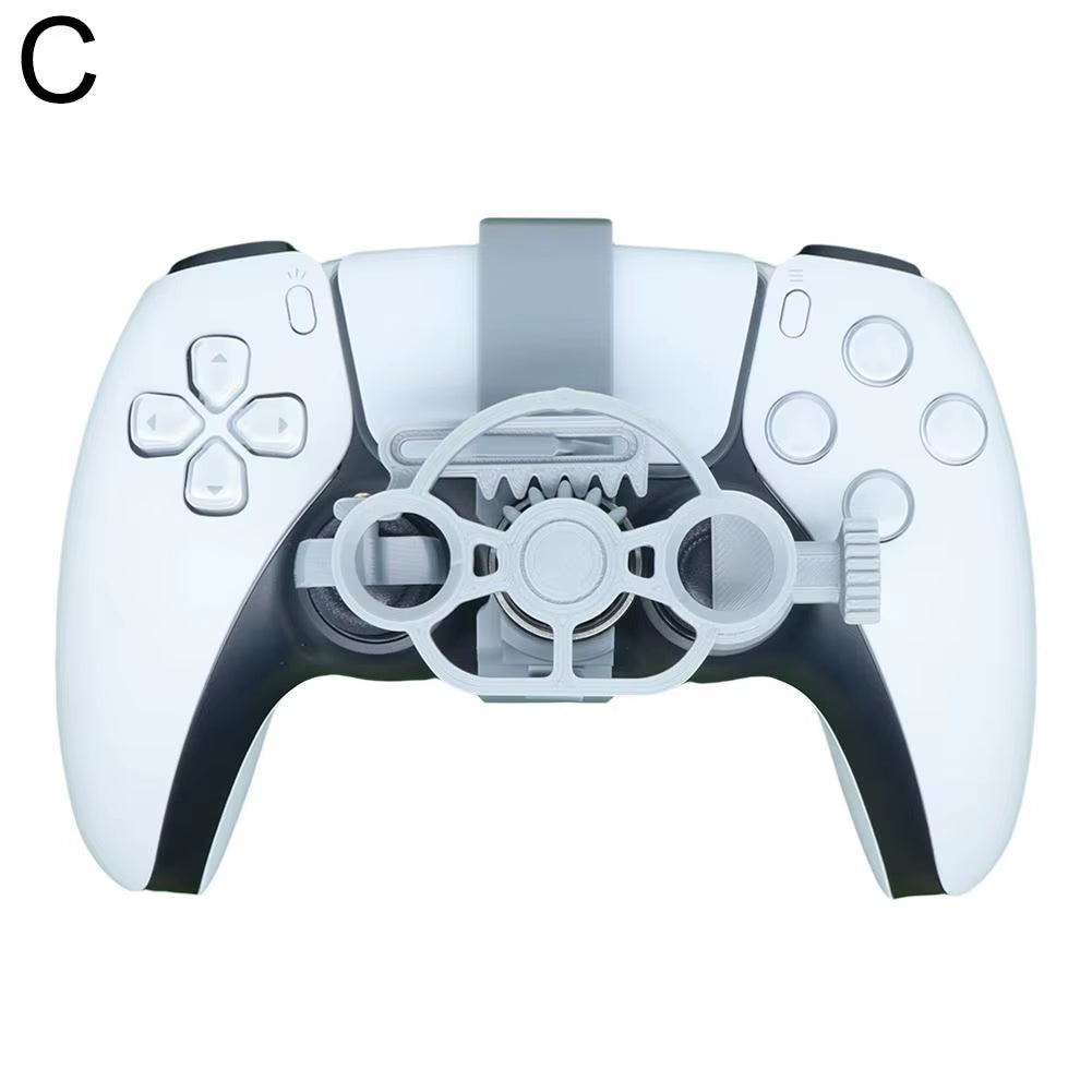 For Enhanced Gaming Racing Wheel Colorful 3D Printed Mini Steering Wheel for Ps5 Controller Simulates Car Steering Wheel