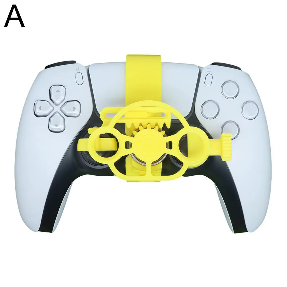 For Enhanced Gaming Racing Wheel Colorful 3D Printed Mini Steering Wheel for Ps5 Controller Simulates Car Steering Wheel