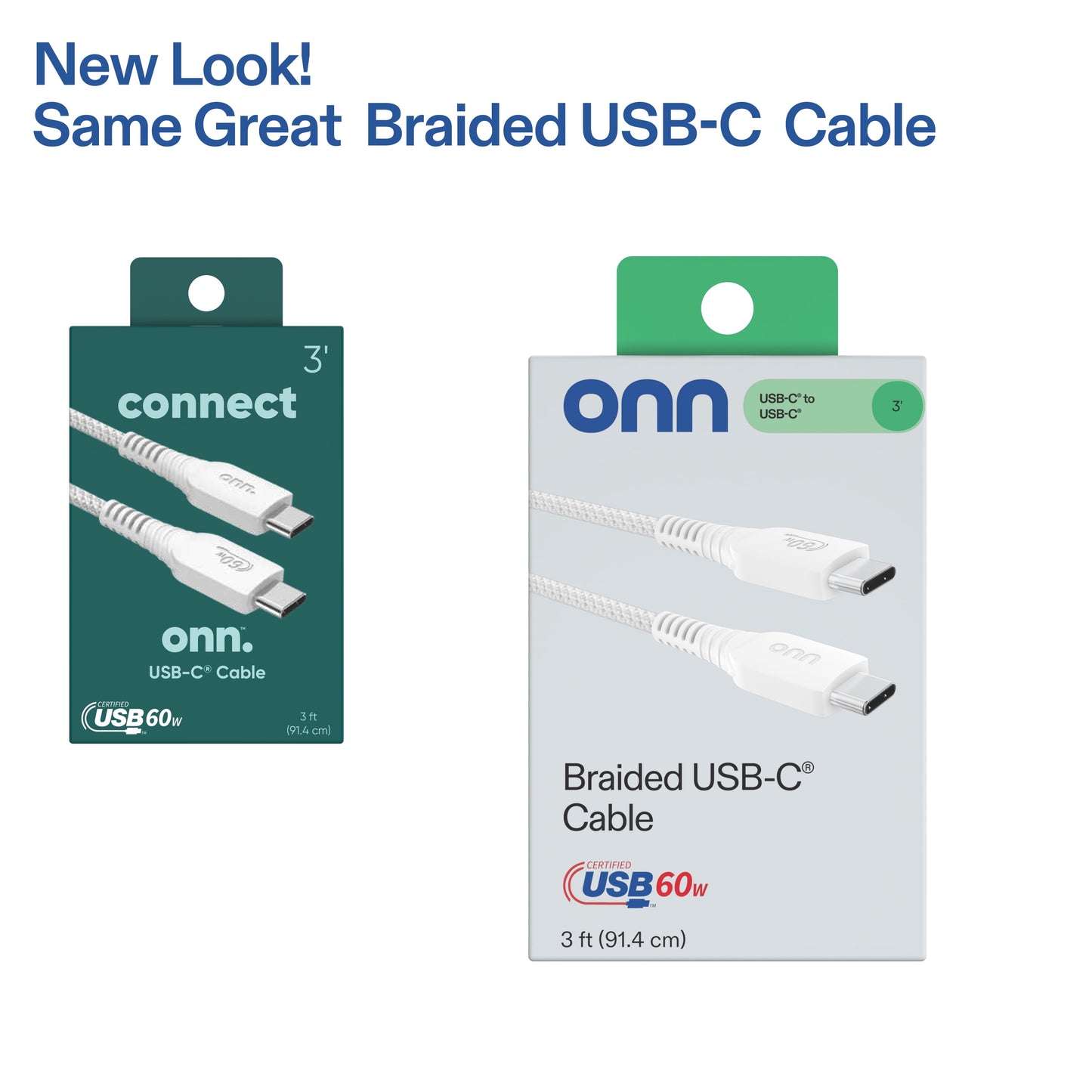 3Ft USB-C to USB-C Braided Charging Cable, USB-IF Certified, White - Compatible with Iphone 16 Series, Iphone 15 Series, Samsung Galaxy, Note, Pixel Devices Ipad Pro, & More