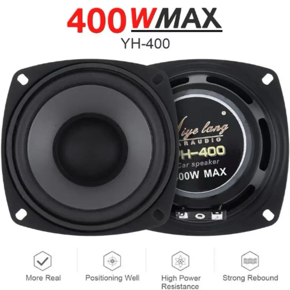 600W 6.5-Inch/500W 5-Inch/400W 4-Inch Car Speaker Sound System Coaxial Speaker Full-Range Car Stereo Sound System